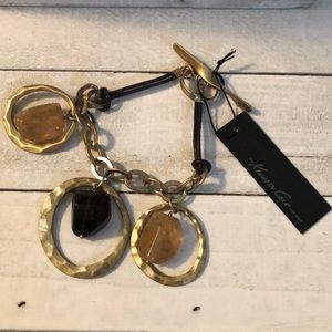 Kenneth Cole Stone & Circle Toggle Bracelet